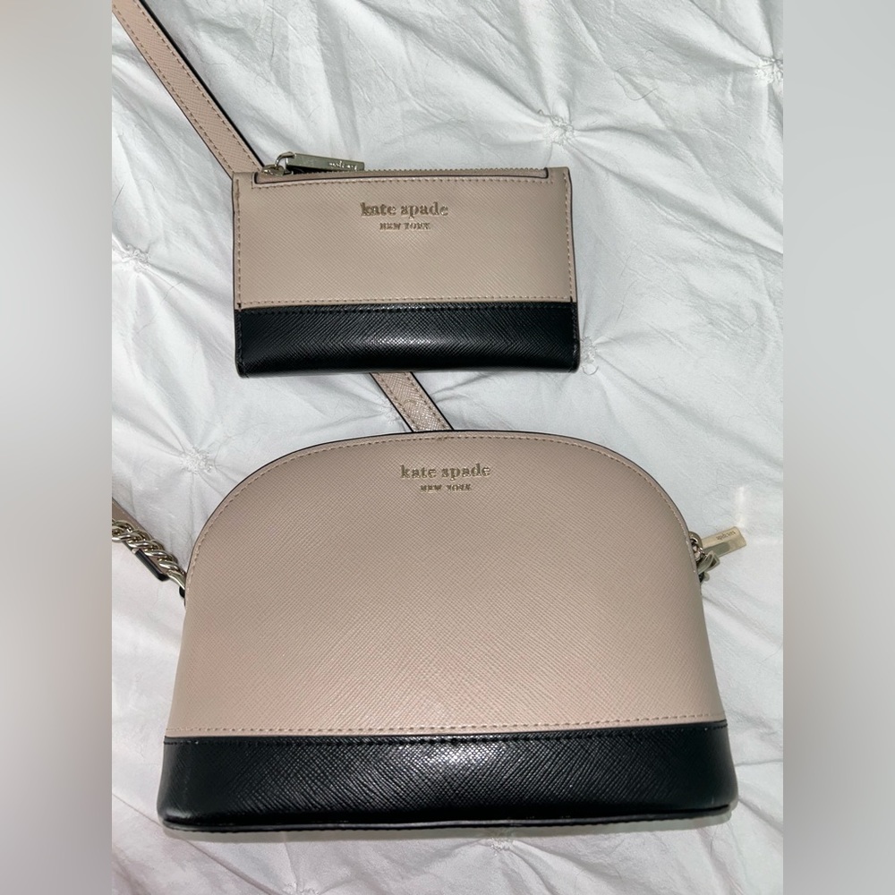 Kate Spade New York Spencer Dome Crossbody Bag & Morgan Slim Fold Bifold Wallet